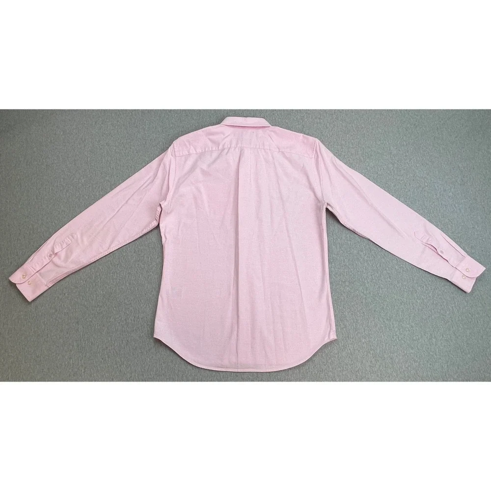 Banana Republic Shirt Mens Medium Pink 100% Cotton Grant Fit Oxford OCBD